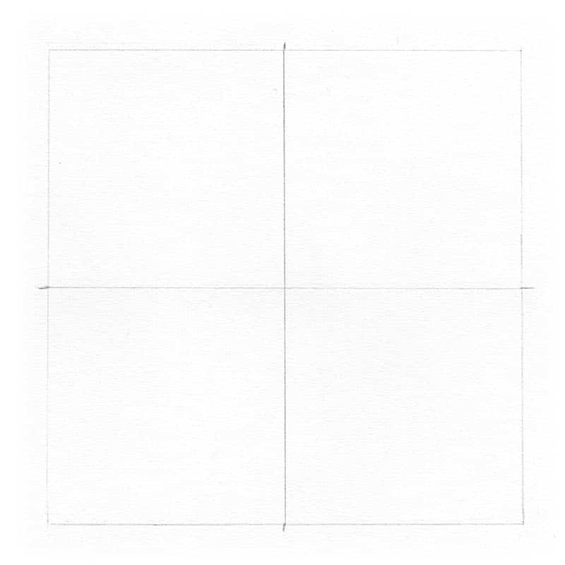 Quadrillage pour dessiner un cheval