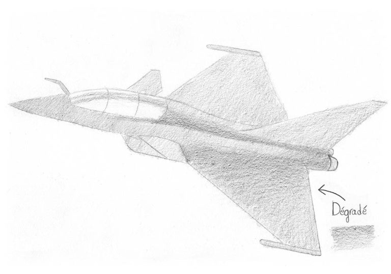 Dessin d'avion de chasse - Tutoriel